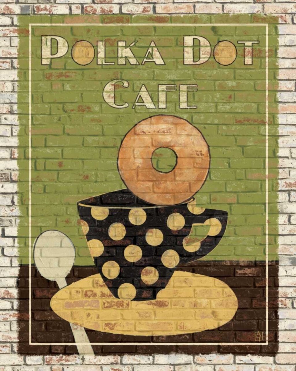 Polka Dot Cafe Poster Print by Avery Tillmon - Item # VARPDX1061
